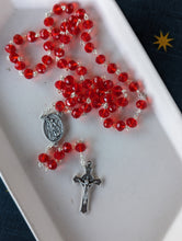 Load image into Gallery viewer, St. Michael Rosary - Silver Chain