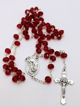 Load image into Gallery viewer, St. Michael Rosary - Silver Chain